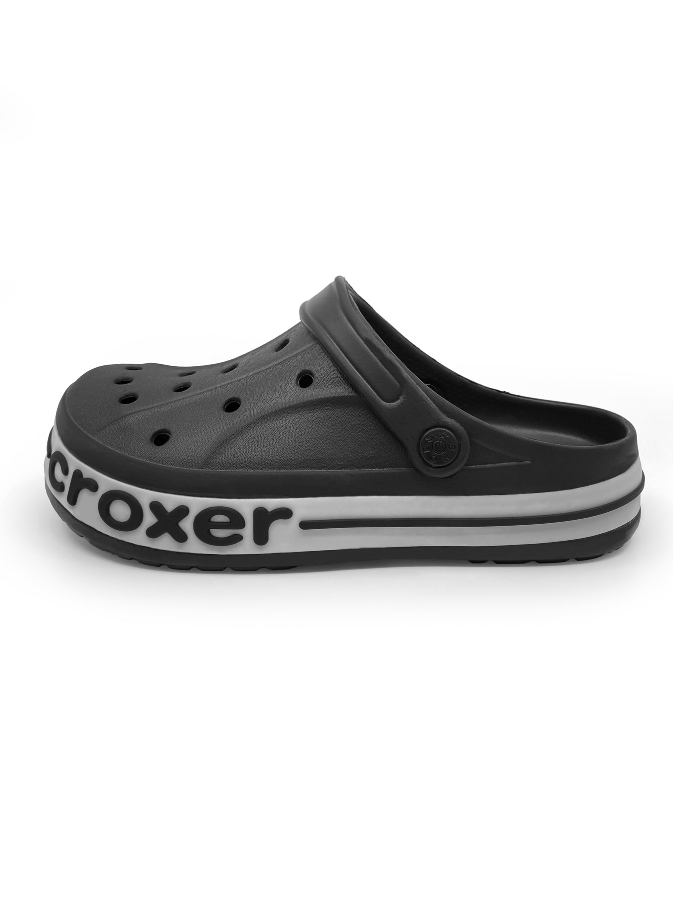 Croxer Siyah Unisex Ortopedik Doktor Aşçı Hastane Plaj ve Günlük Ev Terliği