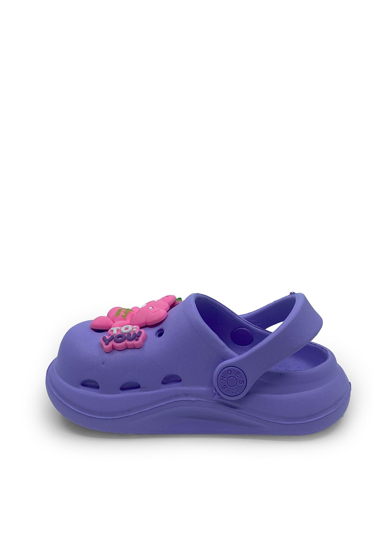 Lila Ayıcıklı Unisex Çocuk Terlik&Sandalet