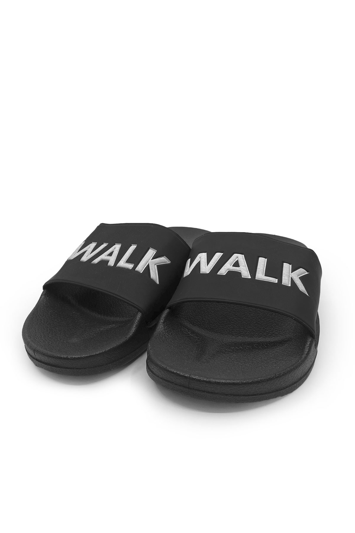 Walk Siyah Beyaz Havuz Plaj Günlük Erkek Terlik