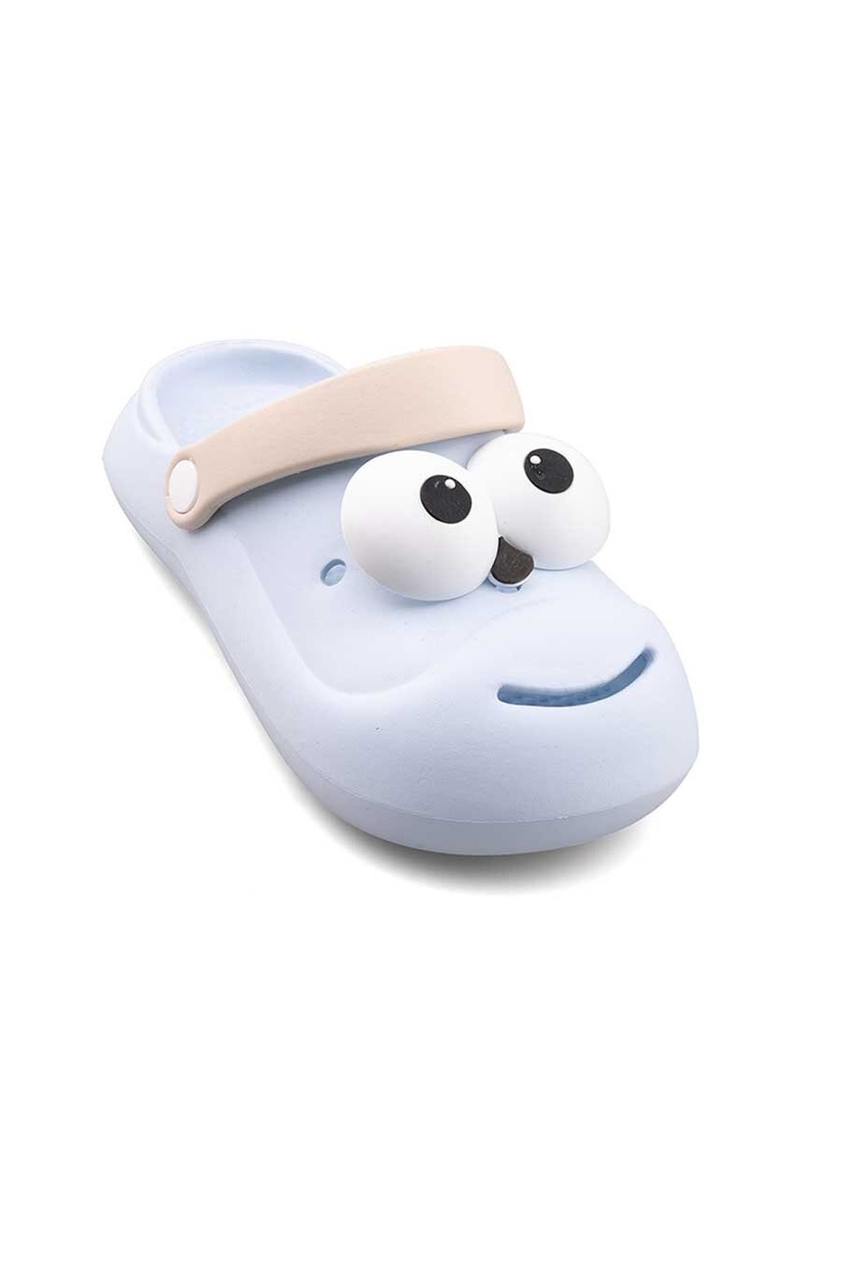 Bebe Mavi Emoji Günlük Bahçe Sahil Plaj Kreş Unisex Çocuk Terlik & Sandalet