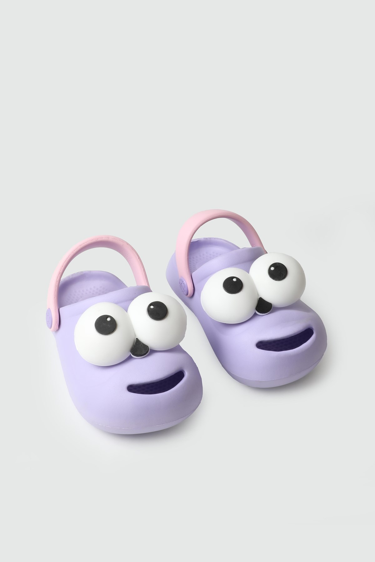 Lila Emoji Günlük Bahçe Sahil Plaj Kreş Unisex Çocuk Terlik & Sandalet